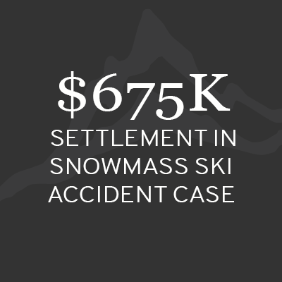 $675K Snowmass Ski Collision Settlement 