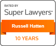Rated by Super Lawyers Russell Hatten 10 Years