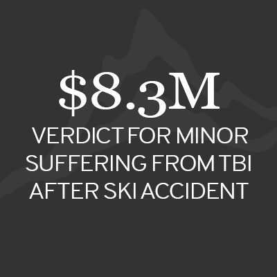 $8.3 M Verdict for minor suffering from TBI after ski accident