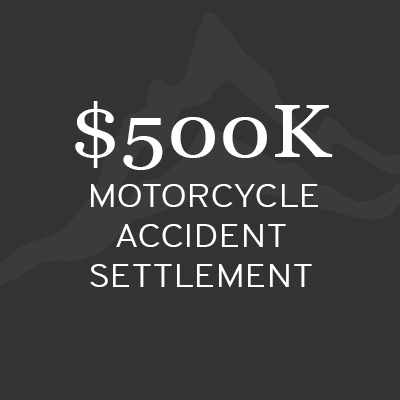 $500K Motorcycle accident settlement