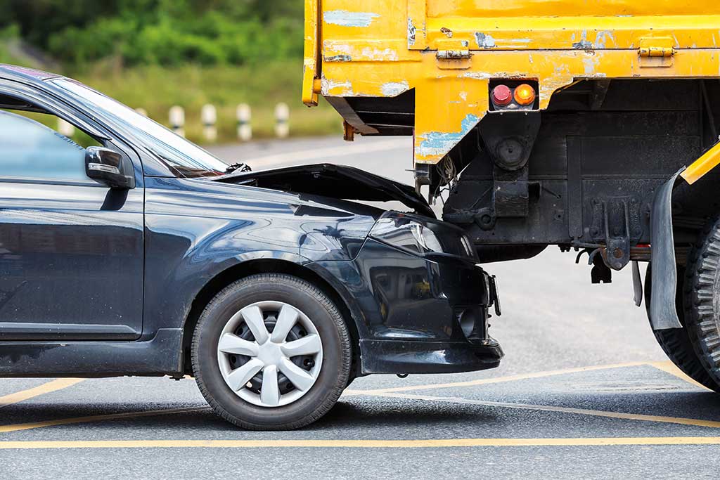 Car and trucking accident