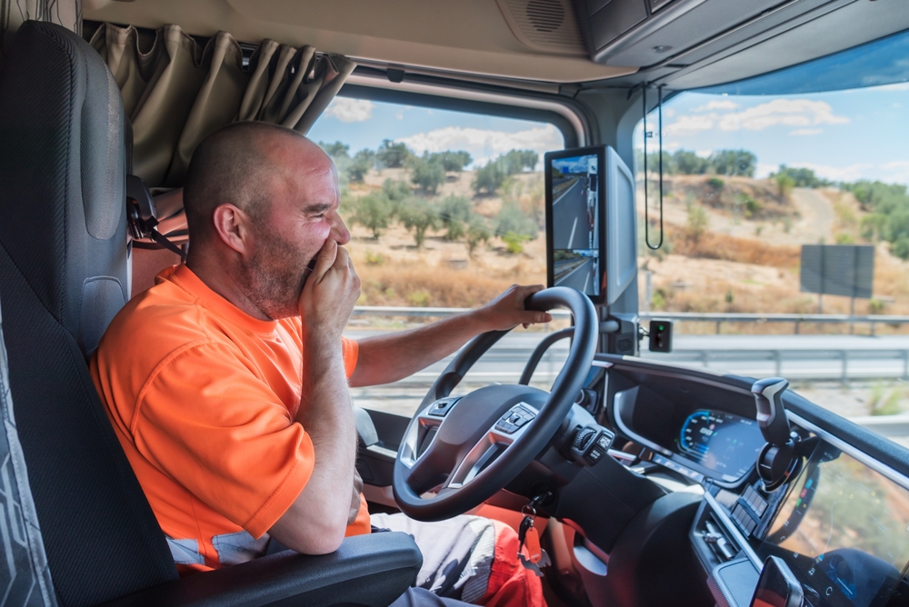 tired truck driver