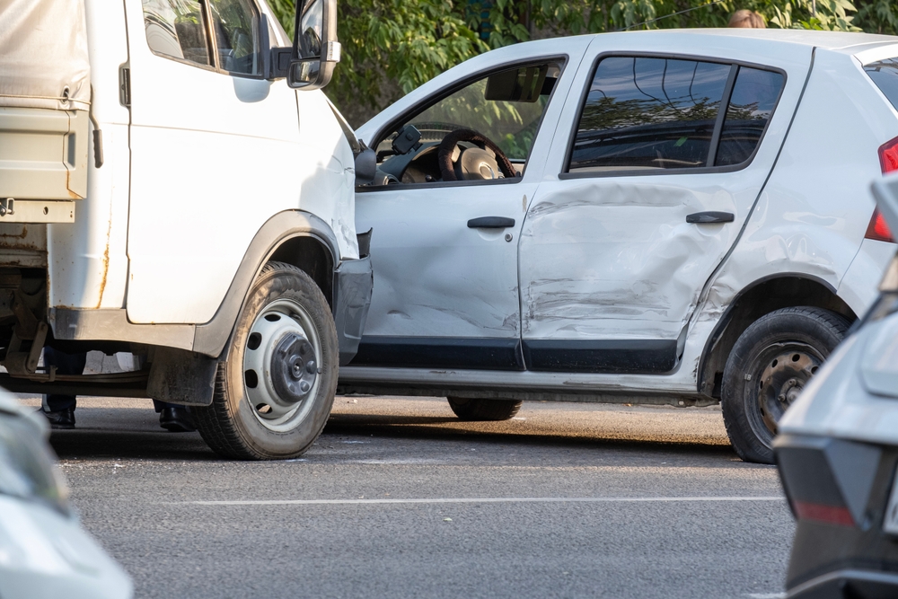 truck collision with car